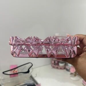 Pink Bow Decorated Tray